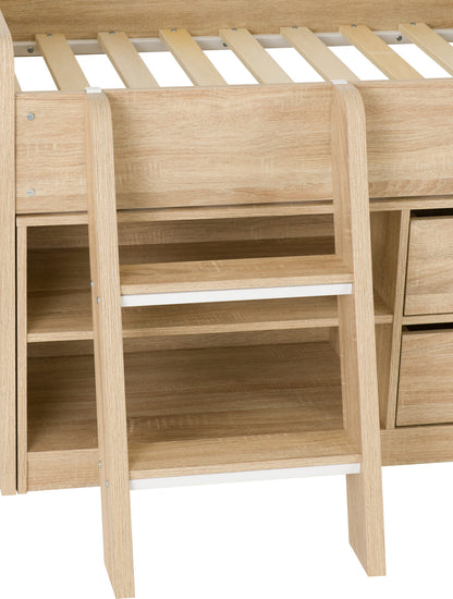 Felix Low Sleeper Bed - Light Sonoma Oak