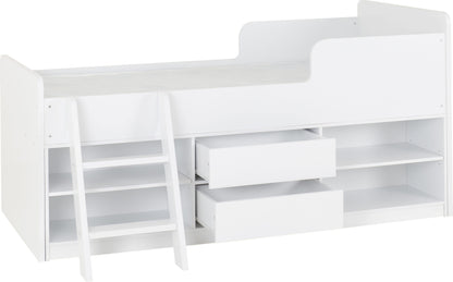 Felix Low Sleeper Bed - White