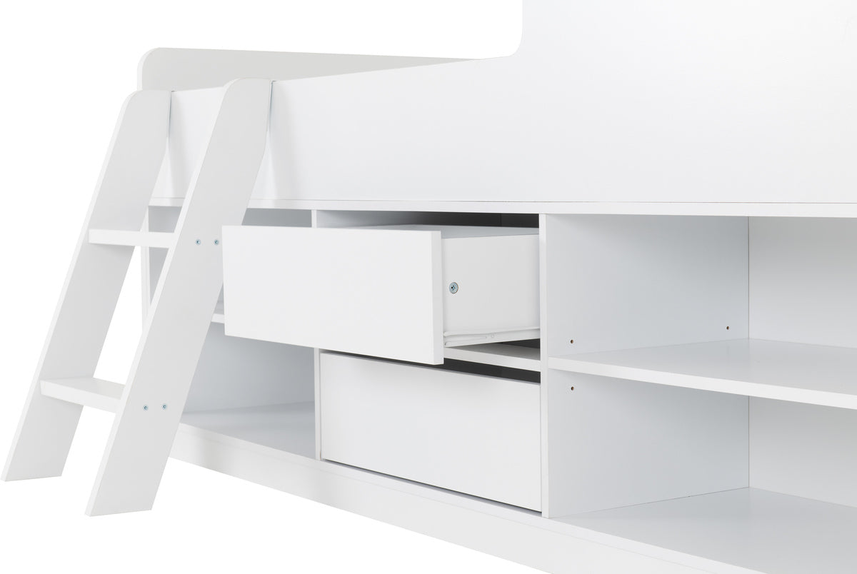 Felix Low Sleeper Bed - White