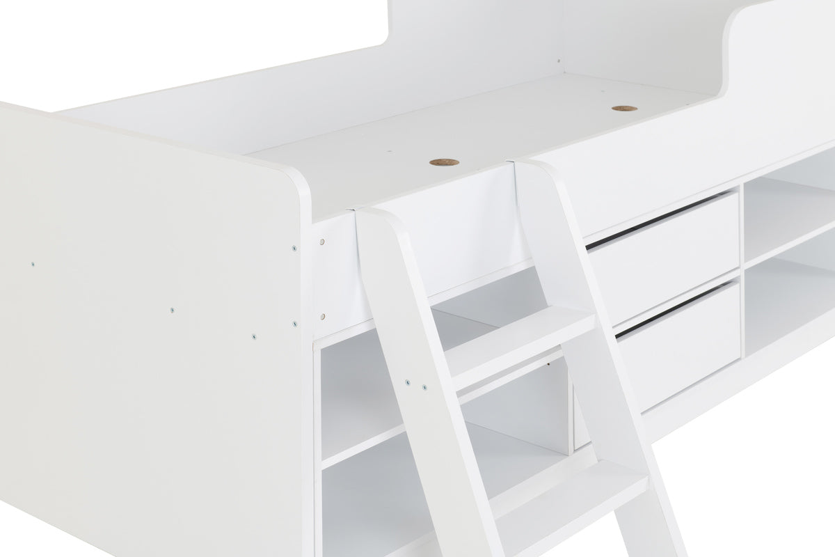 Felix Low Sleeper Bed - White