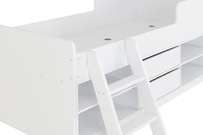 Felix Low Sleeper Bed - White