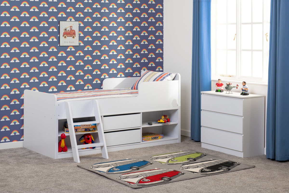 Felix Low Sleeper Bed - White