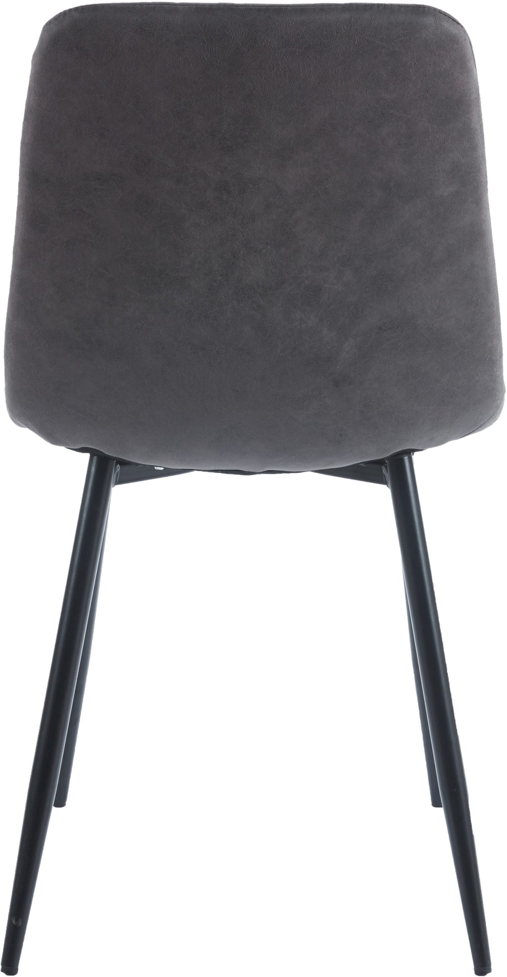 Fenton Dining Chair (X2 Per Box) - Dark Grey Suede Fabric