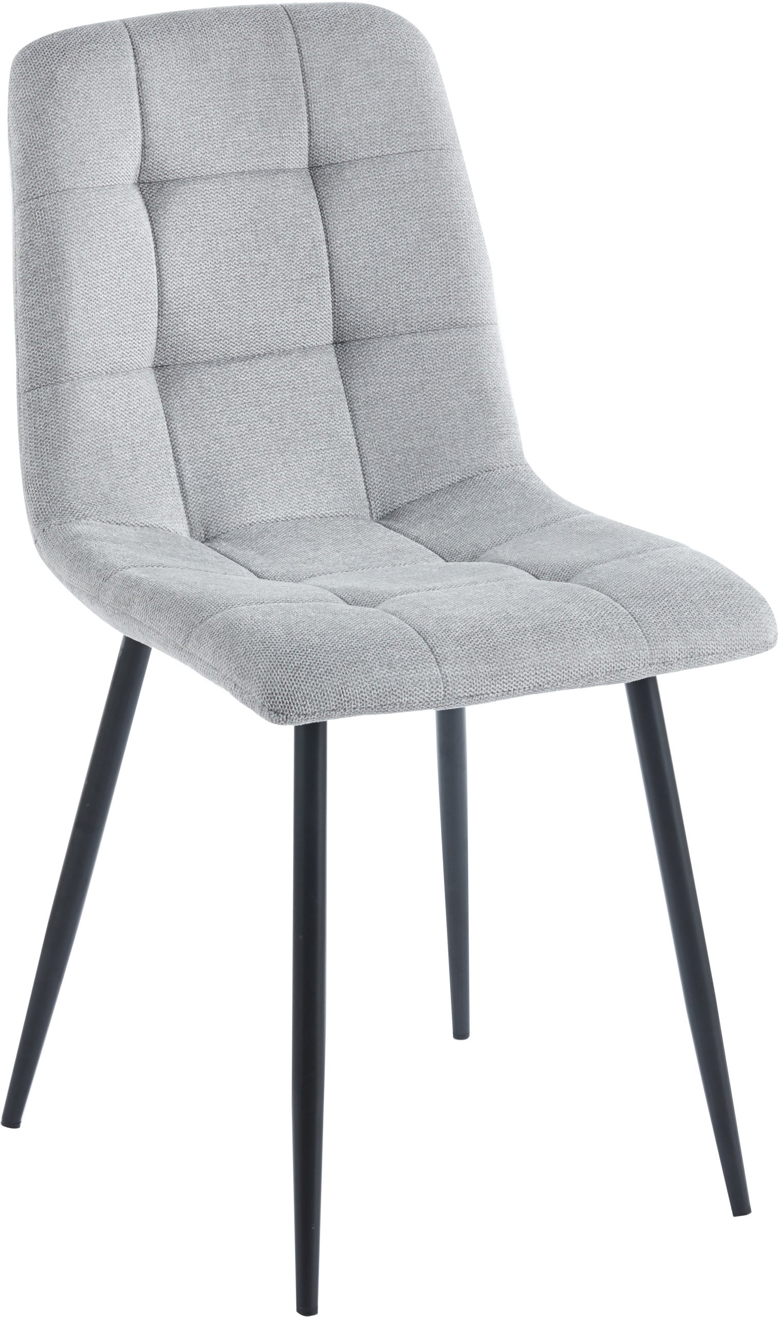 Fenton Dining Chair (X2 Per Box) - Light Grey Fabric