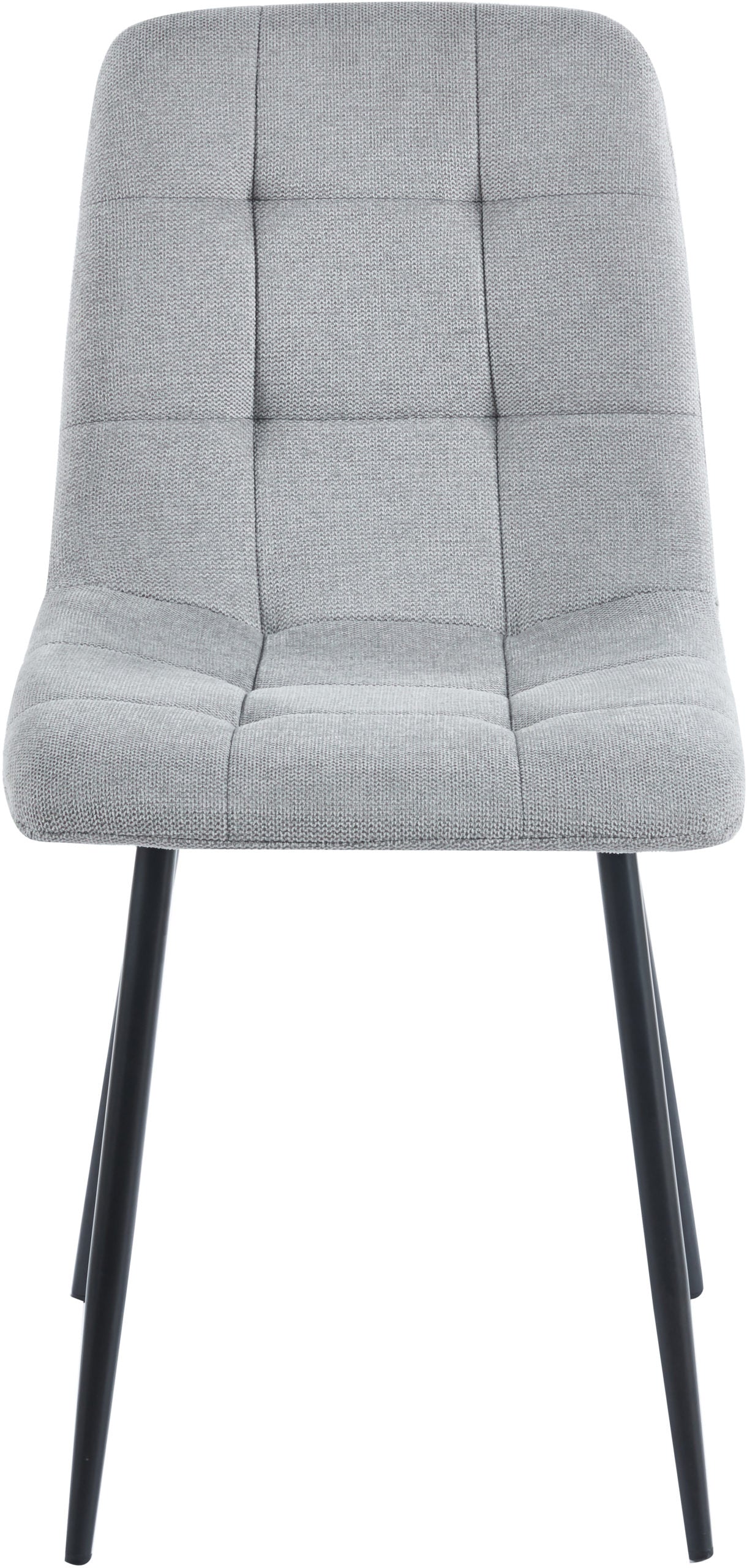 Fenton Dining Chair (X2 Per Box) - Light Grey Fabric