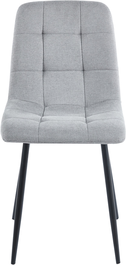 Fenton Dining Chair (X2 Per Box) - Light Grey Fabric