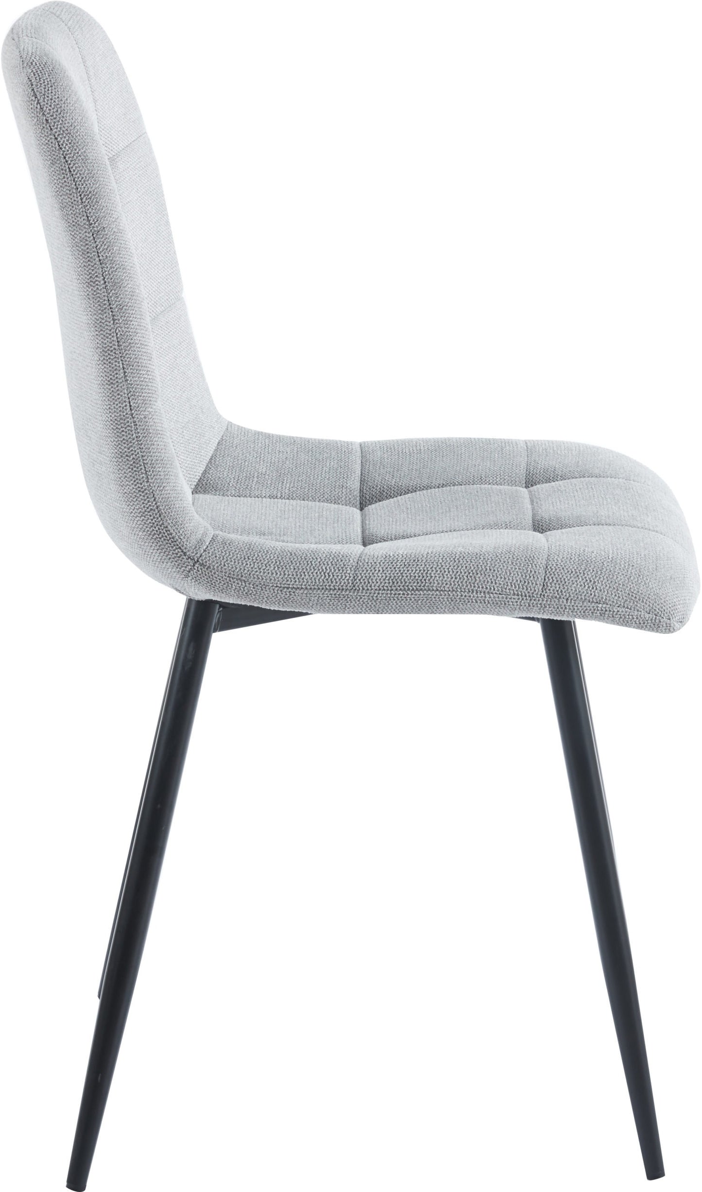 Fenton Dining Chair (X2 Per Box) - Light Grey Fabric