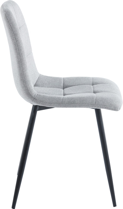 Fenton Dining Chair (X2 Per Box) - Light Grey Fabric