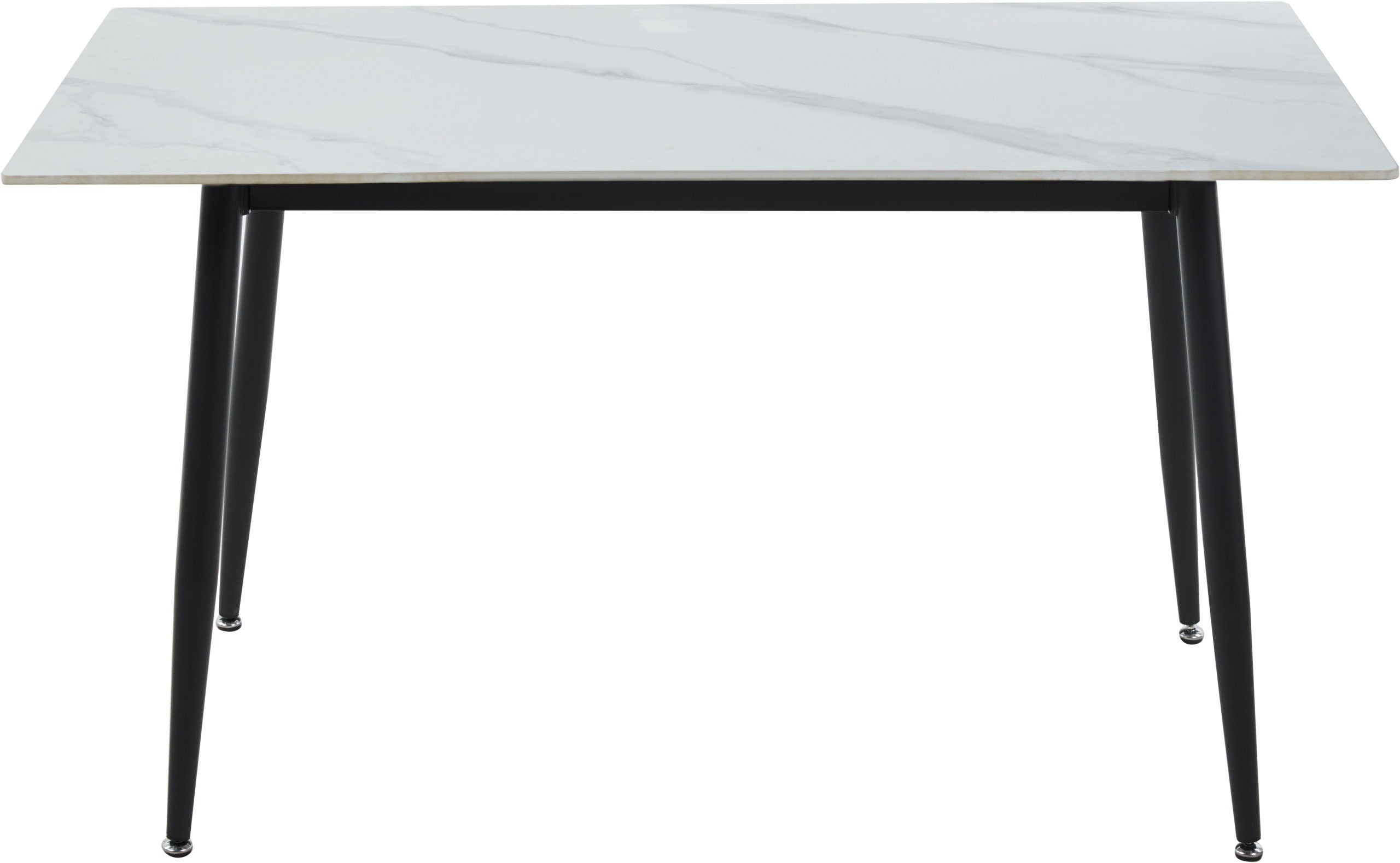 Fenton Dining Table - White Marble Stone Effect