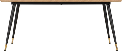 Hamilton & Athens Large Dining Set (X6 Chairs) - Medium Oak Effect/Brown Pu