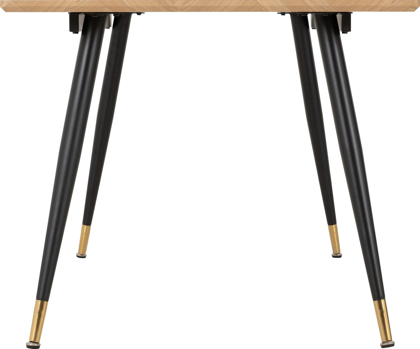 Hamilton & Lukas Large Dining Set (X6 Chairs) - Medium Oak Effect/Grey Velvet