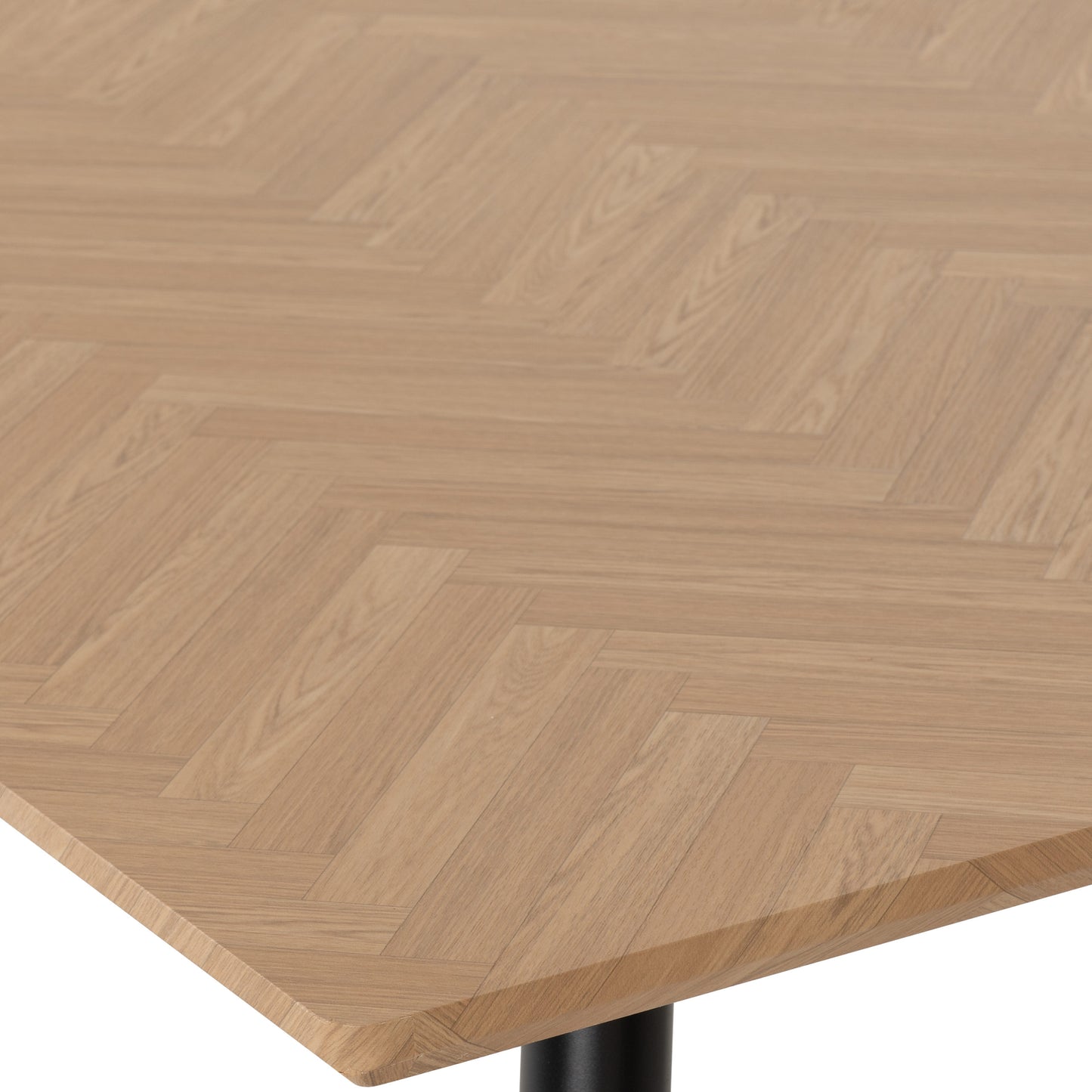 Hamilton Large Dining Table - Medium Oak Effect/Black