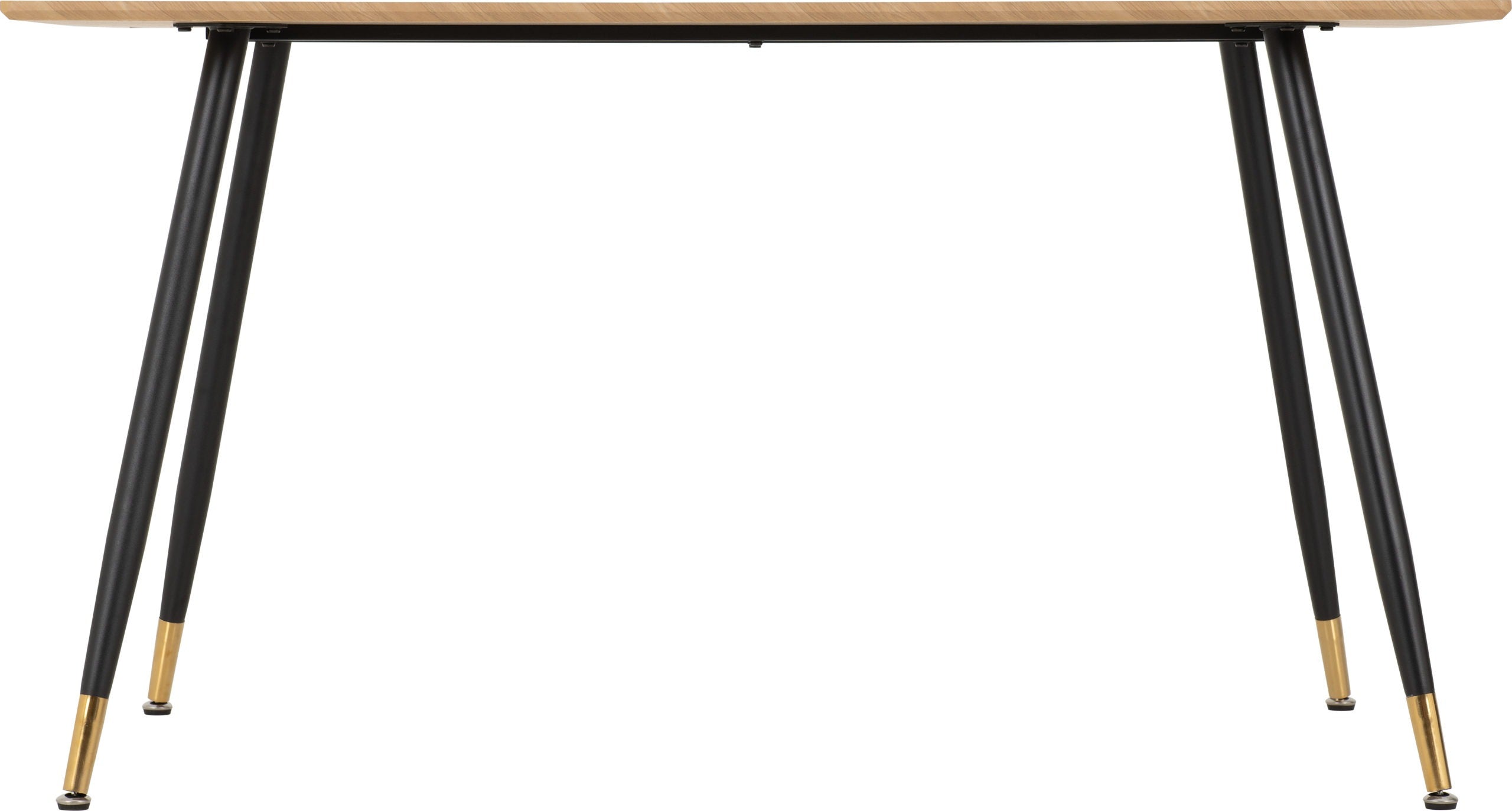 Hamilton Medium Dining Table - Medium Oak Effect/Black