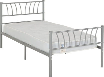 Harlow 3' Bed - Silver