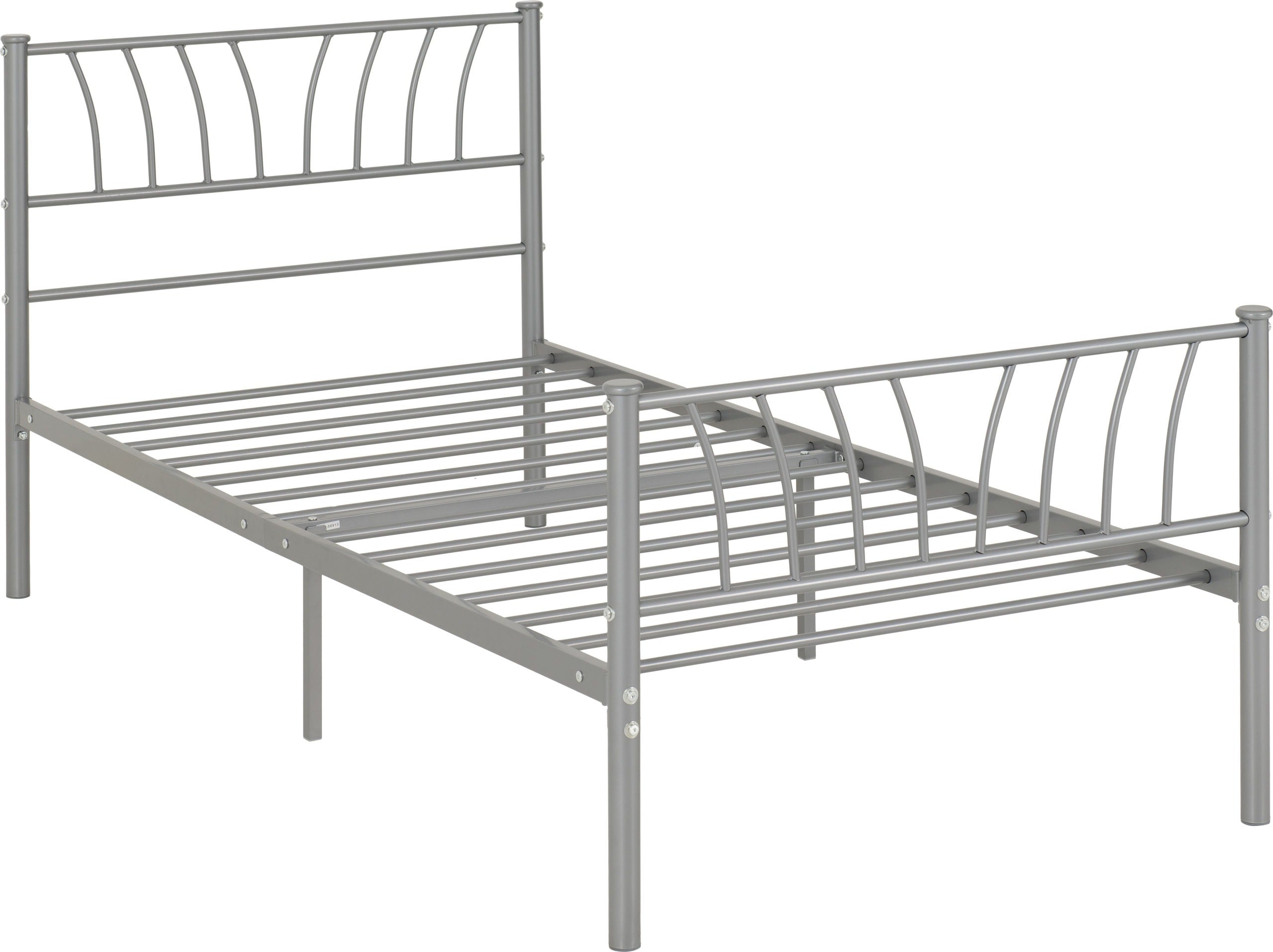 Harlow 3' Bed - Silver
