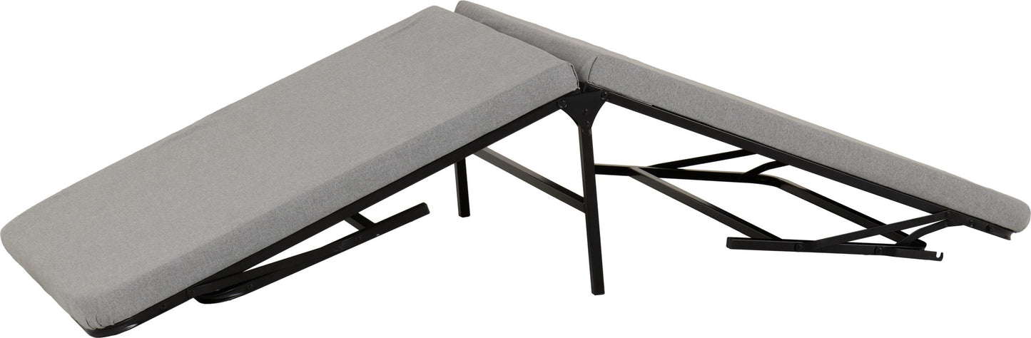 Jaden Folding Guest Bed - Black/Grey Fabric