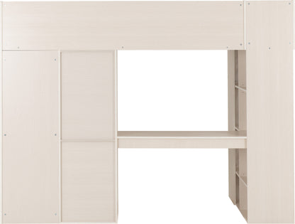 Jupiter High Sleeper Bed - White/Grey