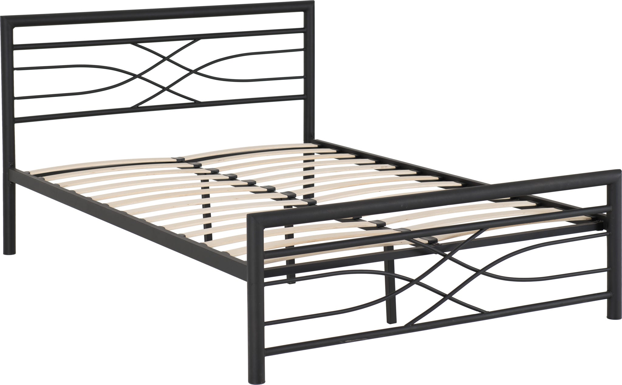 Kelly 4'6" Bed - Black