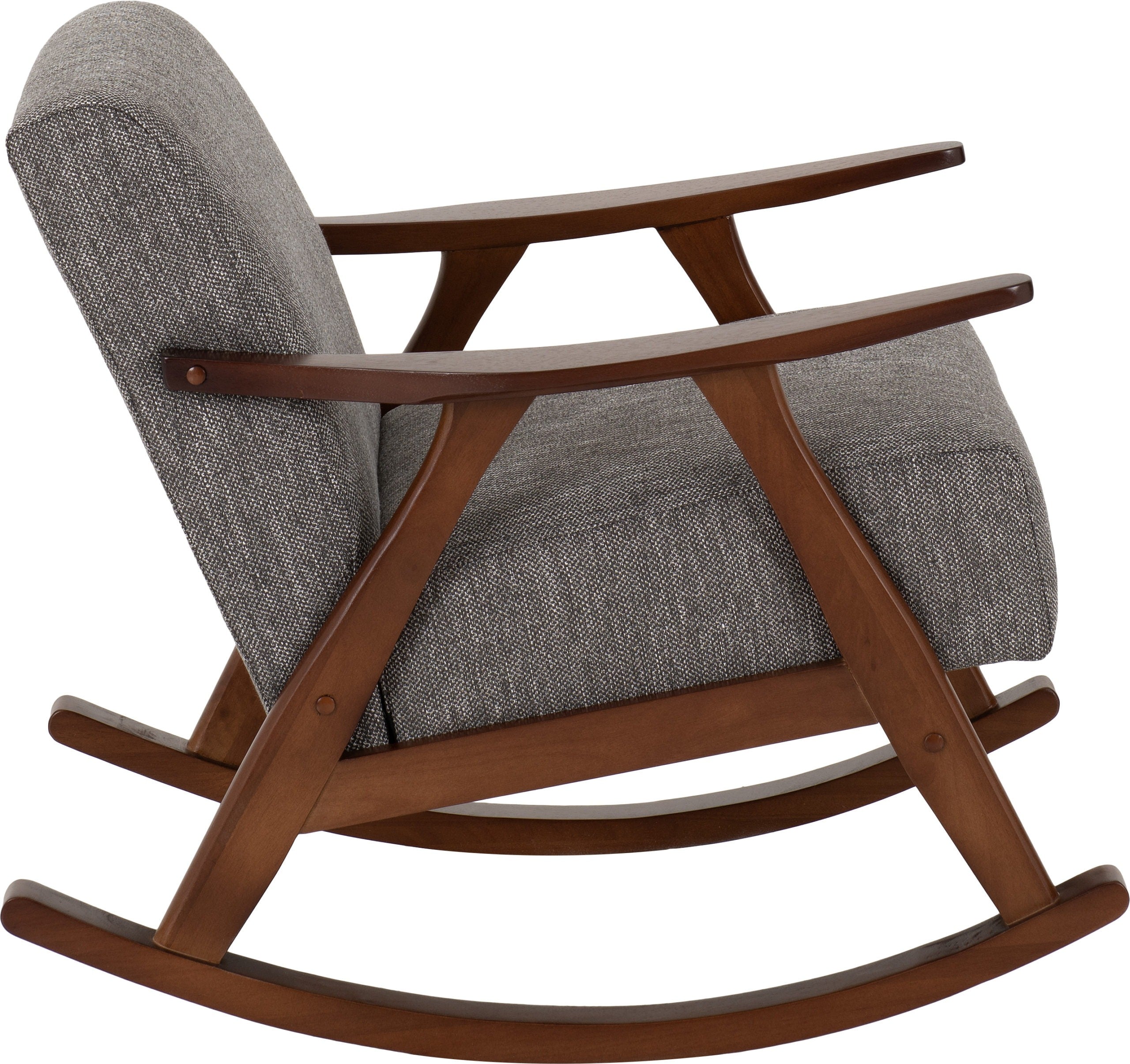 Kendra Rocking Chair - Grey Fabric