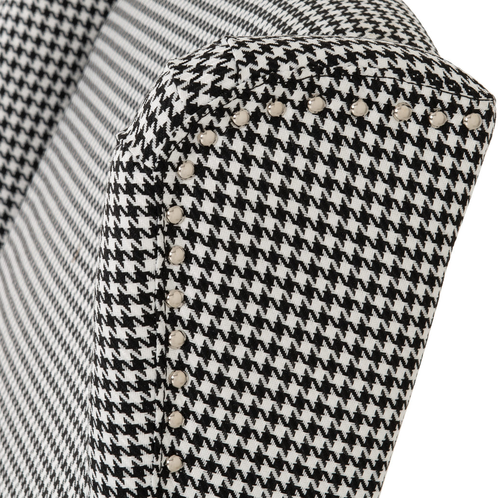 Kensington Recliner Chair - Dogtooth Fabric