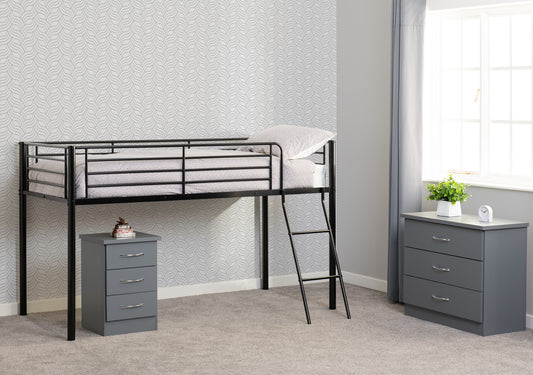 Kora Mid Sleeper Bed - Black