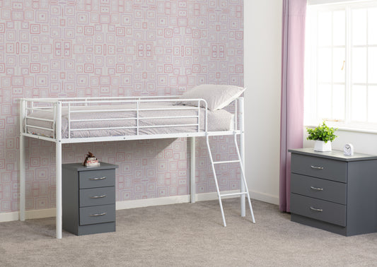 Kora Mid Sleeper Bed - White