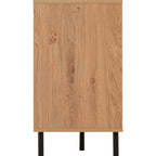 Leon 2 Door 3 Drawer Sideboard - Medium Oak Effect