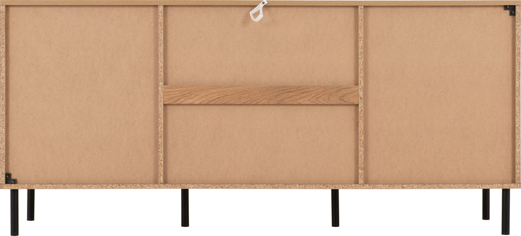 Leon 2 Door 3 Drawer Sideboard - Medium Oak Effect