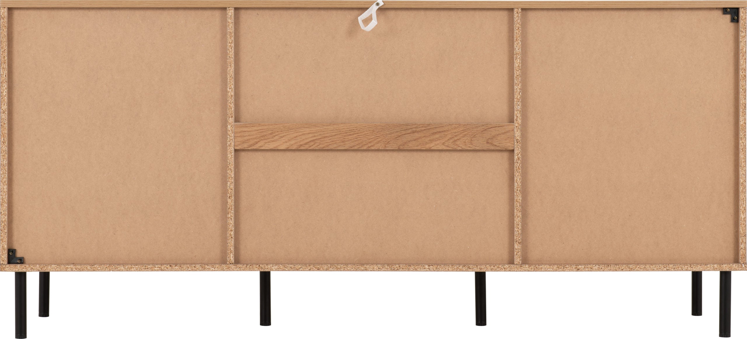 Leon 2 Door 3 Drawer Sideboard - Medium Oak Effect
