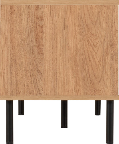 Leon 2 Door Tv Unit - Medium Oak Effect