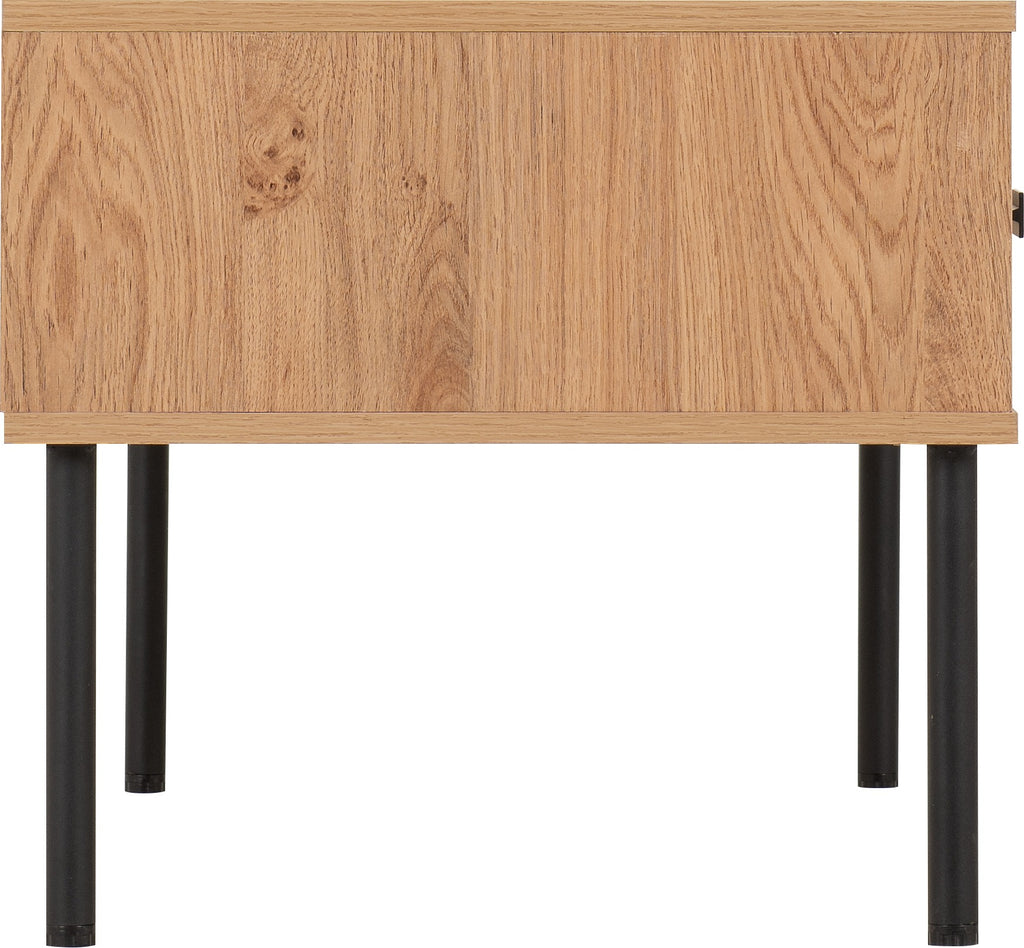 Leon 2 Drawer Coffee Table - Medium Oak Effect