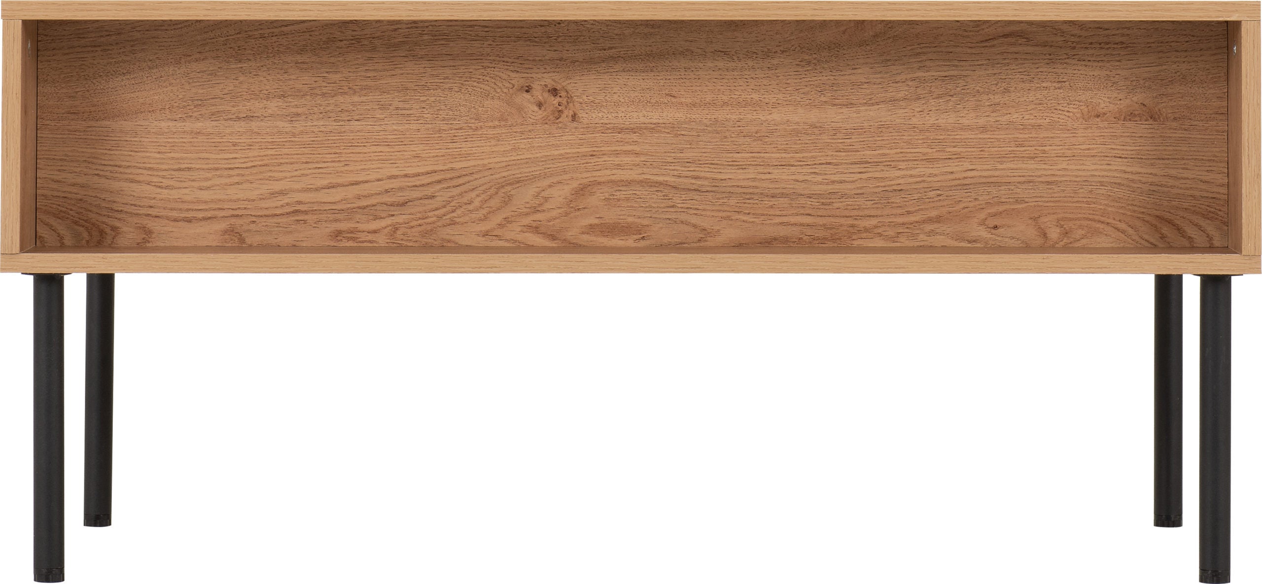 Leon 2 Drawer Coffee Table - Medium Oak Effect