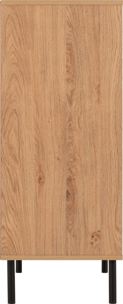 Leon 3+2 Drawer Chest - Medium Oak Effect