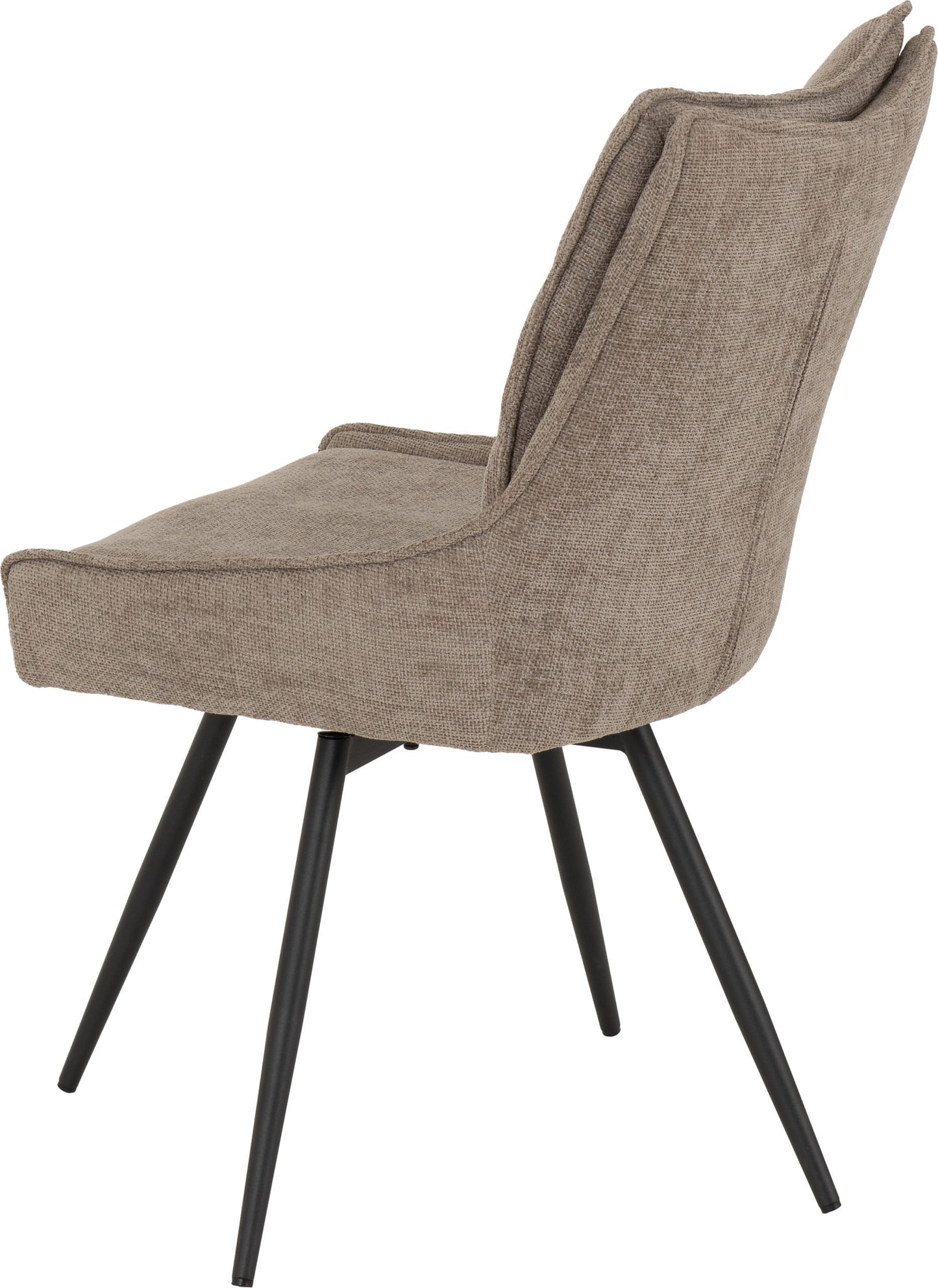 Lewis Swivel Dining Chair (X2 Per Box) - Fawn Fabric