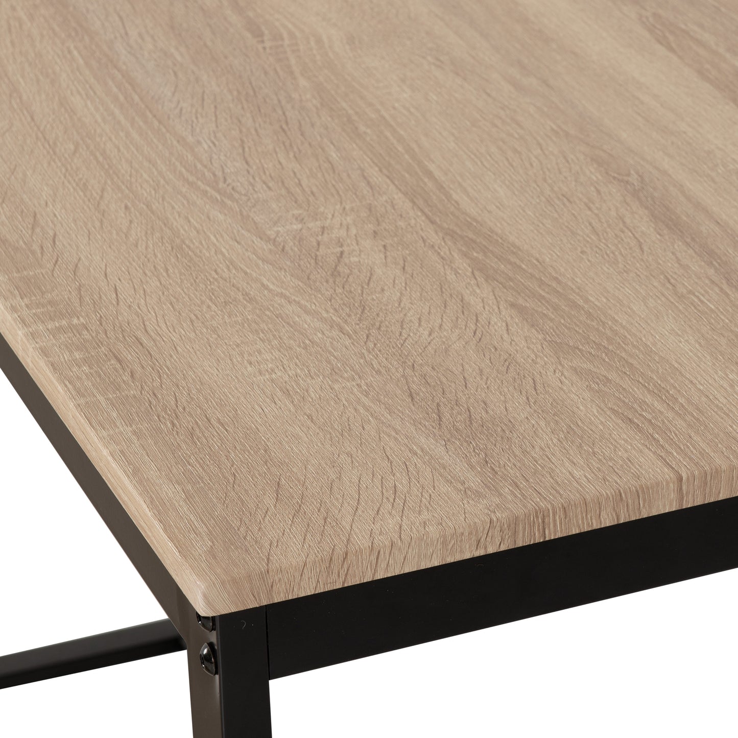 Lincoln 1+2 Dining Bench Set - Sonoma Oak Effect/Black