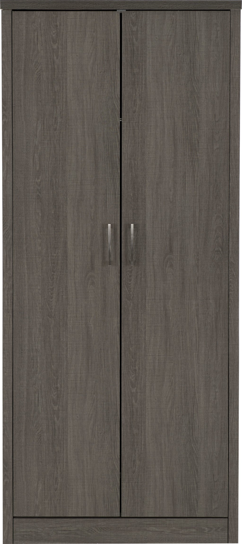 Lisbon 2 Door Wardrobe - Black Wood Grain