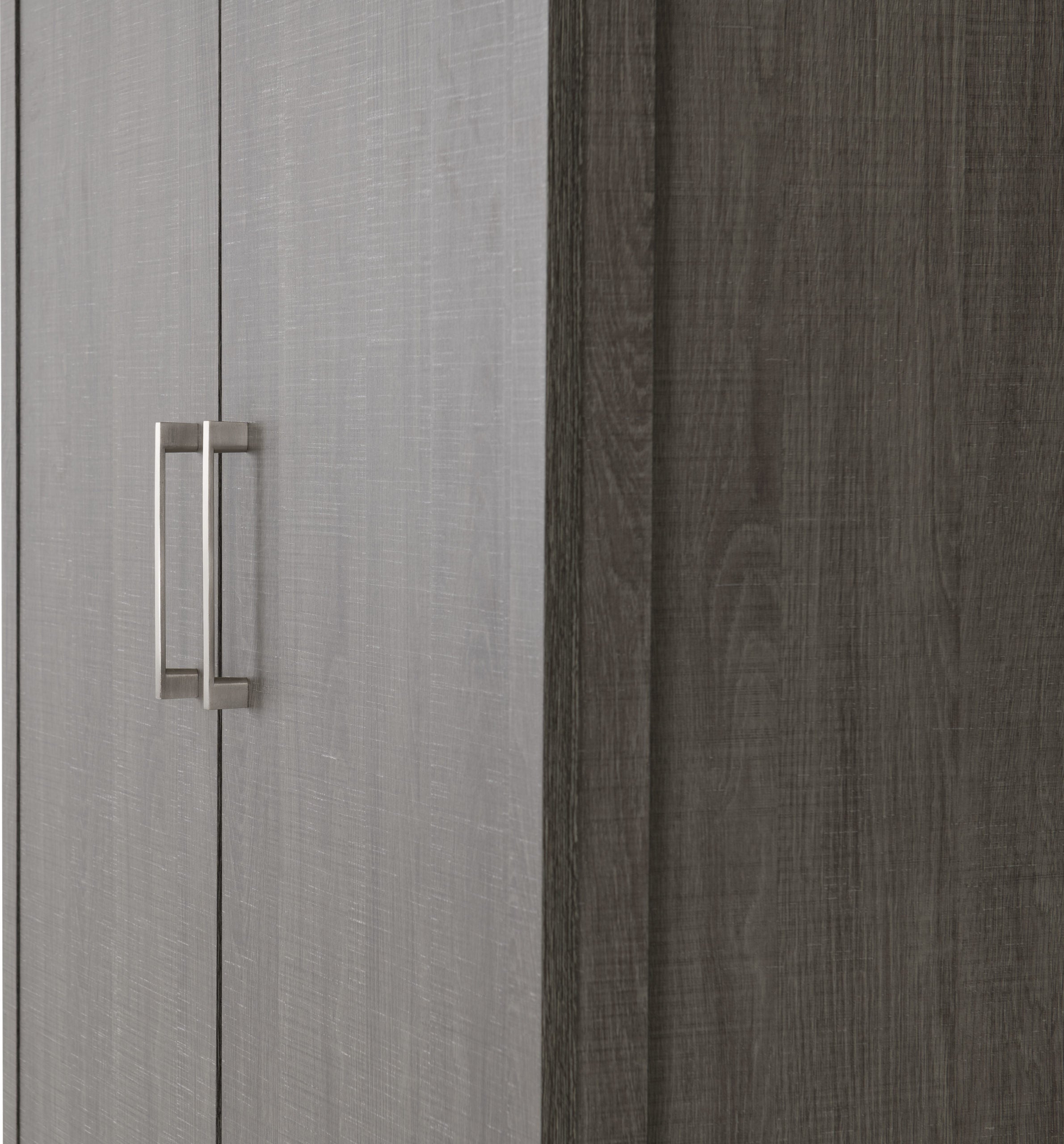 Lisbon 2 Door Wardrobe - Black Wood Grain