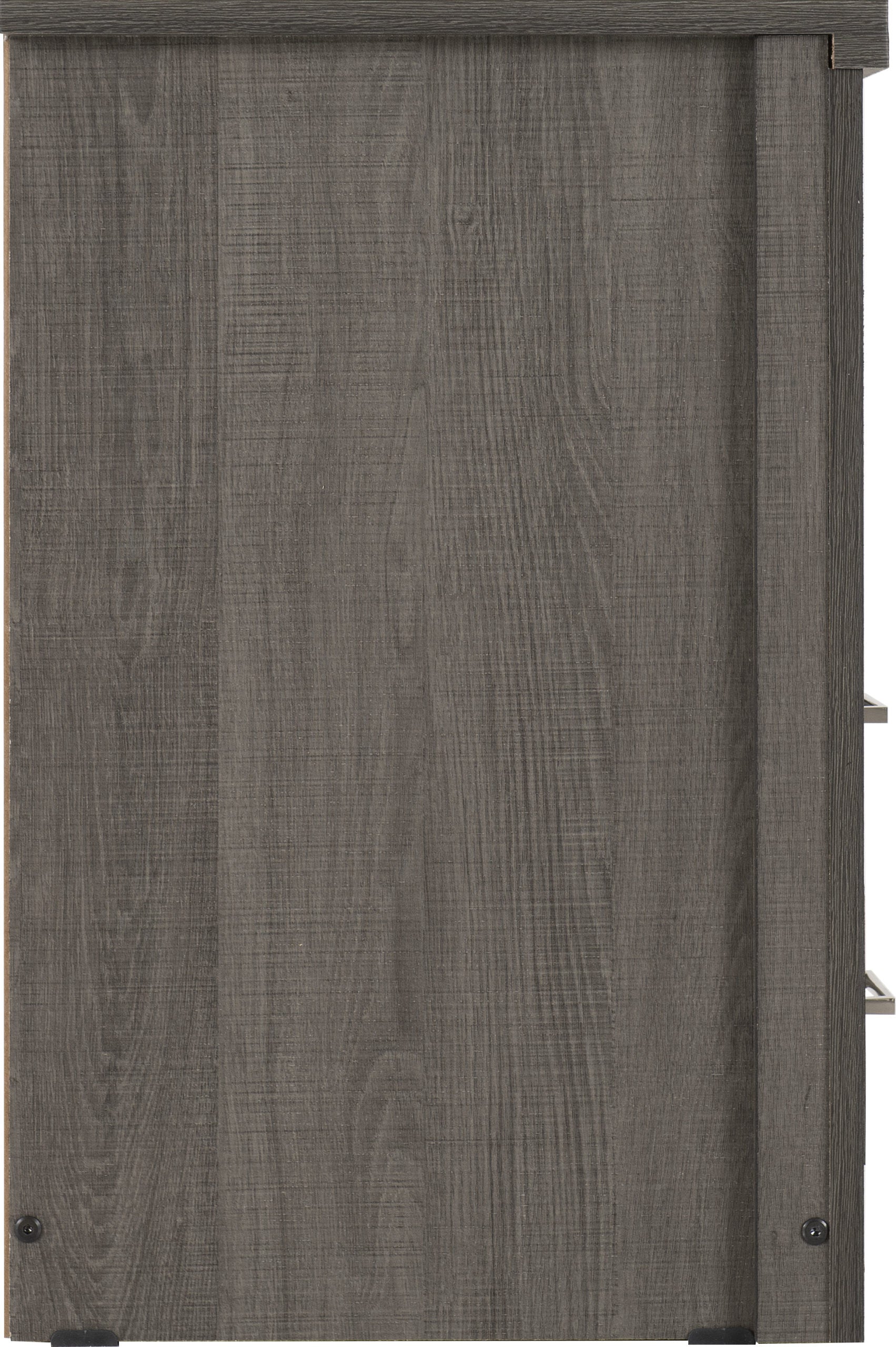 Lisbon 2 Drawer Bedside - Black Wood Grain