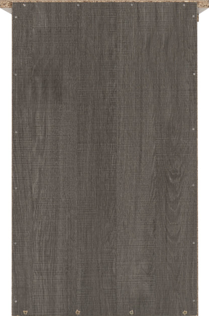 Lisbon 2 Drawer Bedside - Black Wood Grain
