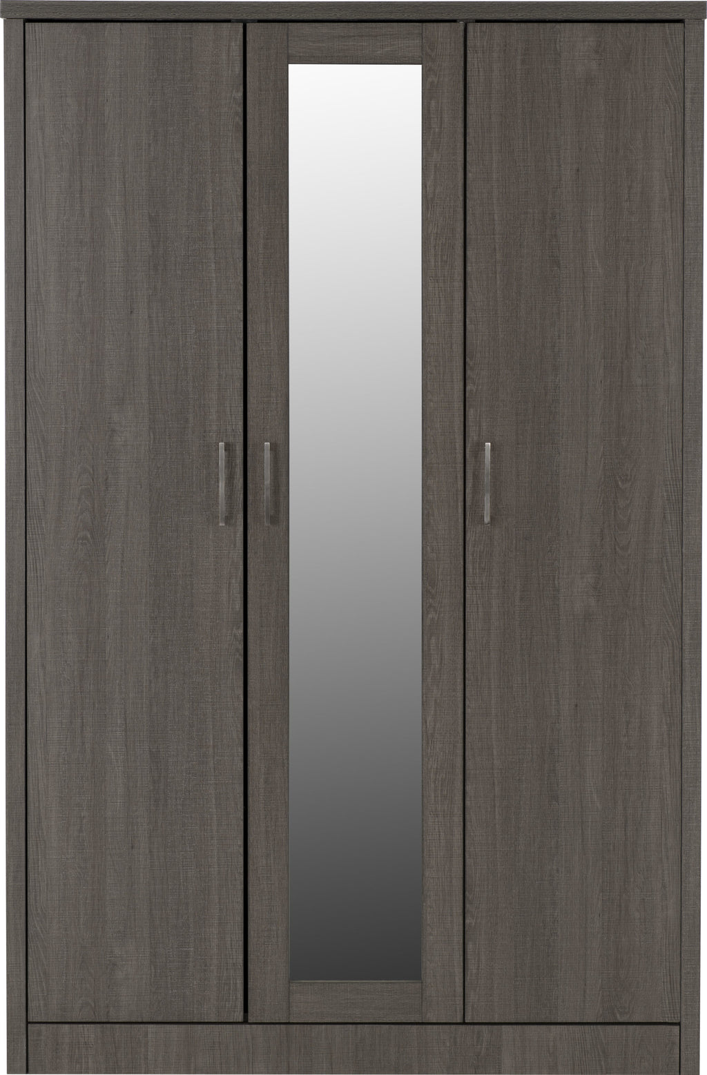 Lisbon 3 Door Wardrobe - Black Wood Grain