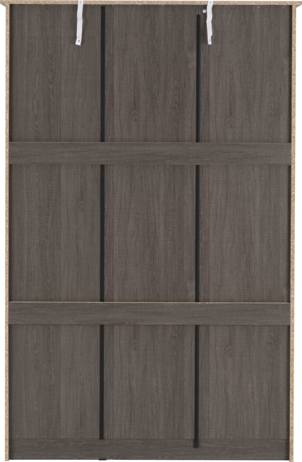 Lisbon 3 Door Wardrobe - Black Wood Grain