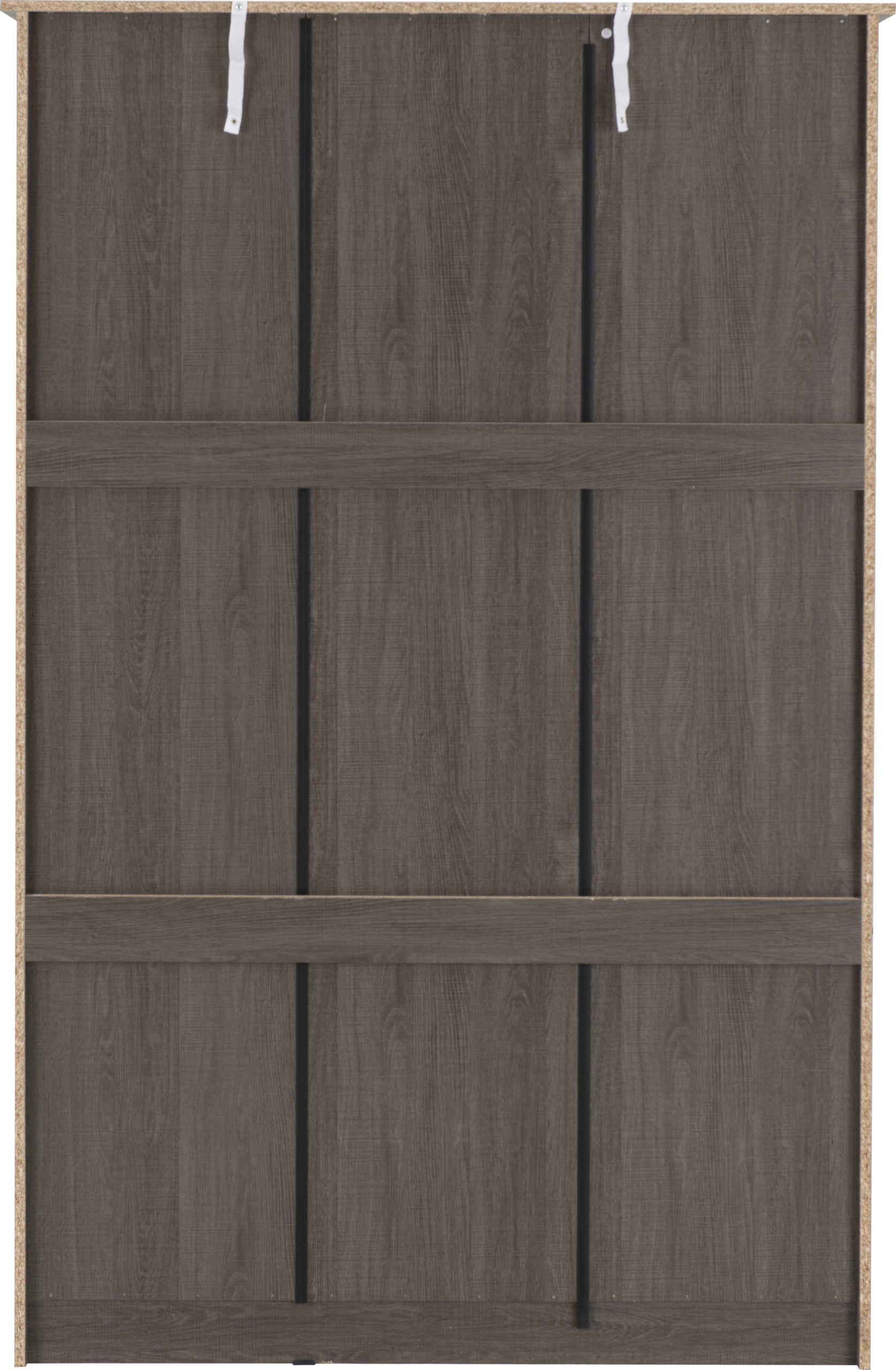 Lisbon 3 Door Wardrobe - Black Wood Grain