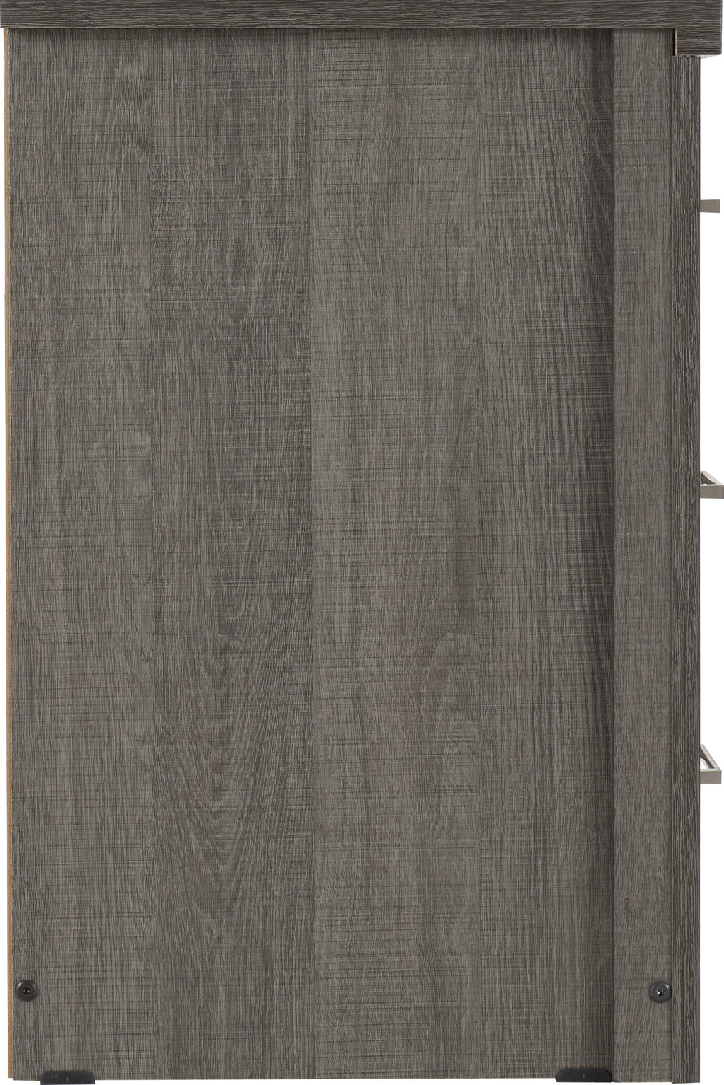 Lisbon 3 Drawer Bedside - Black Wood Grain