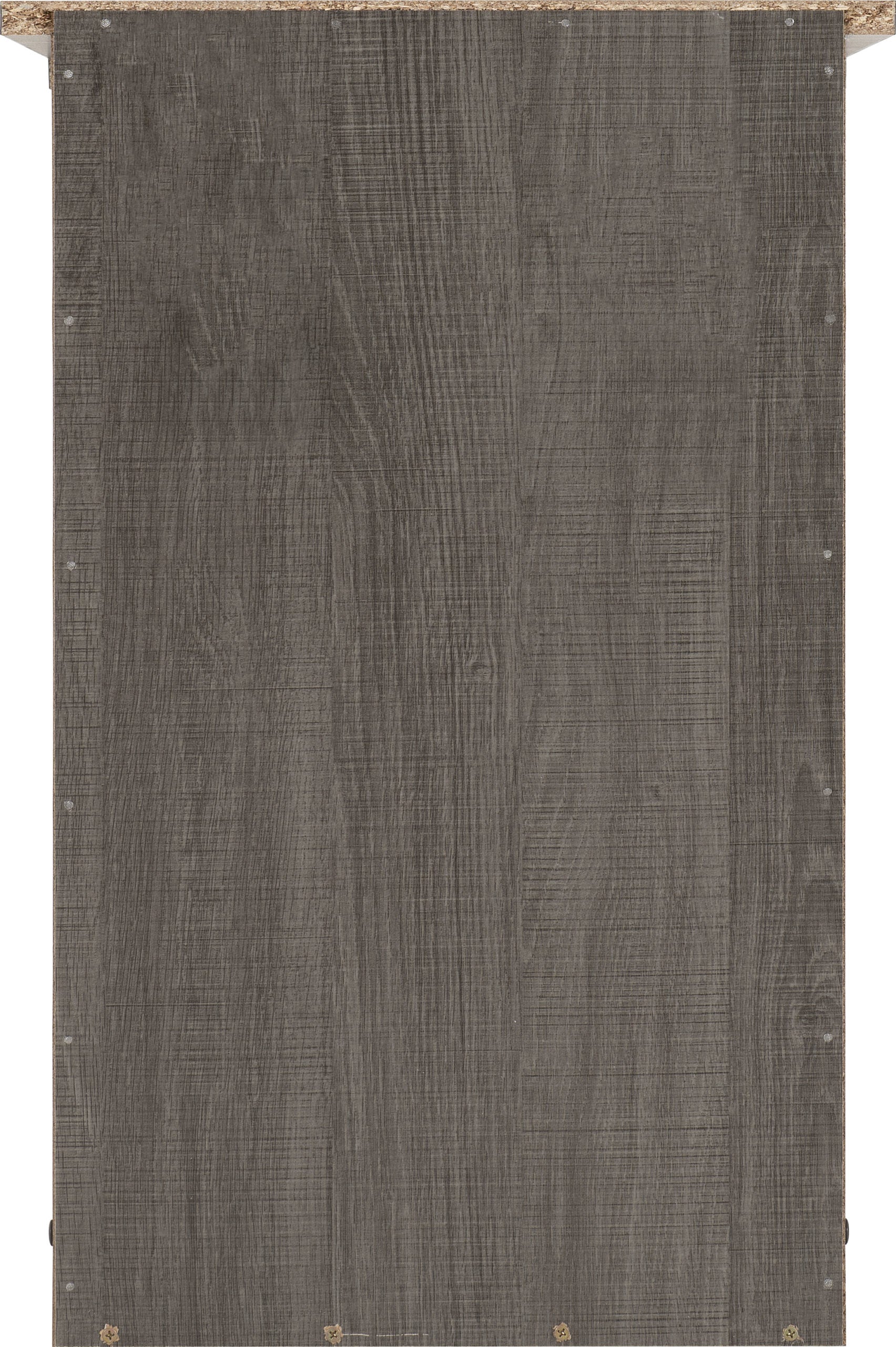 Lisbon 3 Drawer Bedside - Black Wood Grain