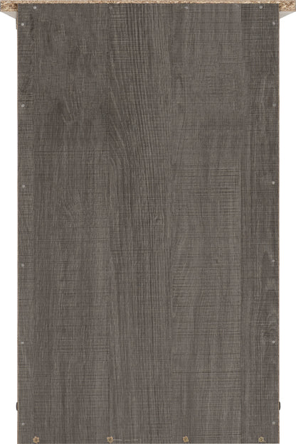Lisbon 3 Drawer Bedside - Black Wood Grain