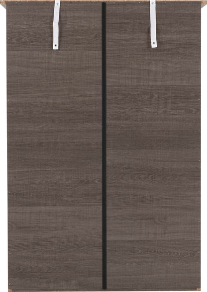 Lisbon 3+2 Drawer Chest - Black Wood Grain