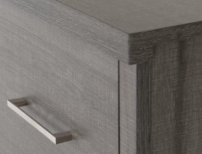 Lisbon 3+2 Drawer Chest - Black Wood Grain