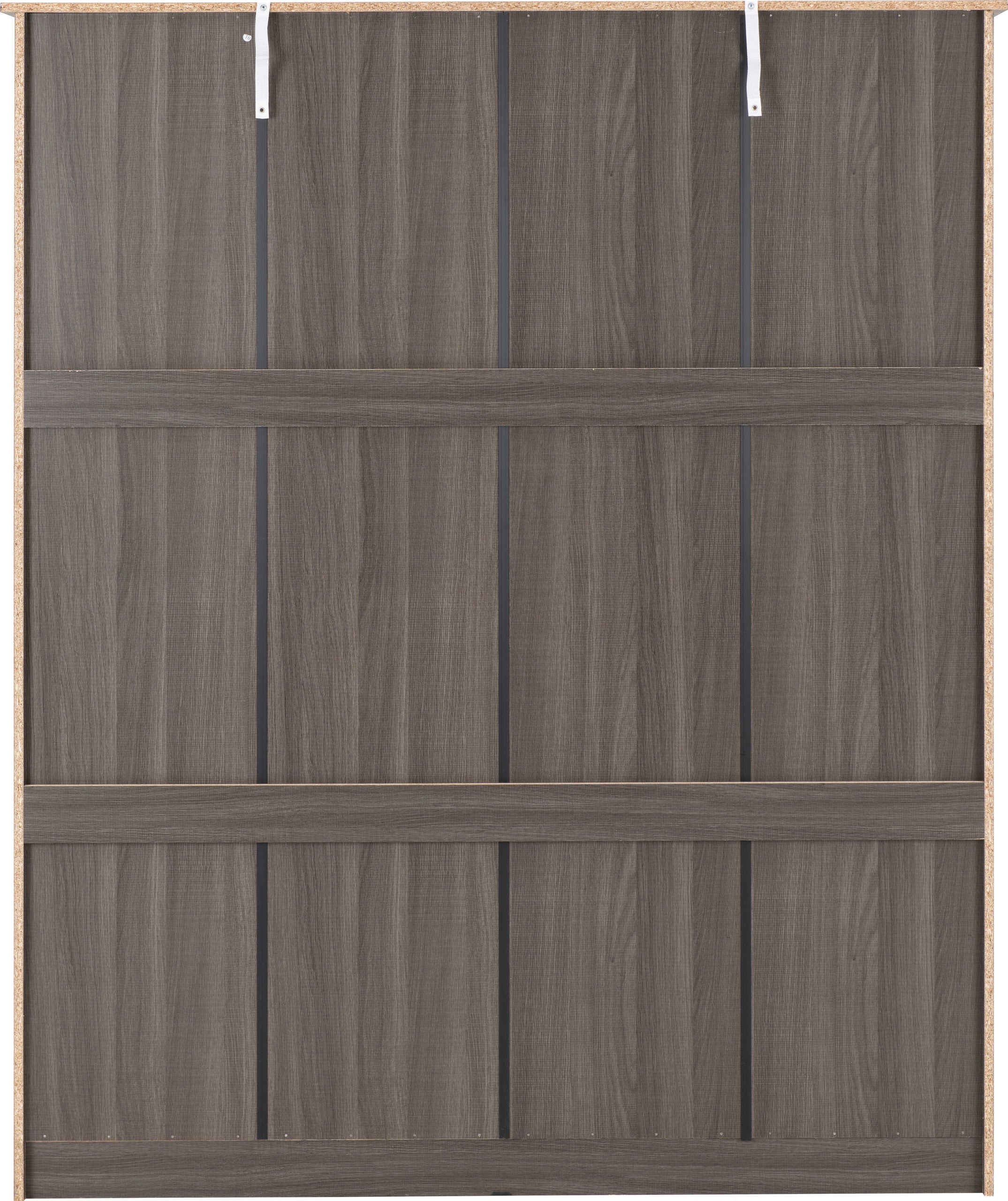 Lisbon 4 Door Wardrobe - Black Wood Grain