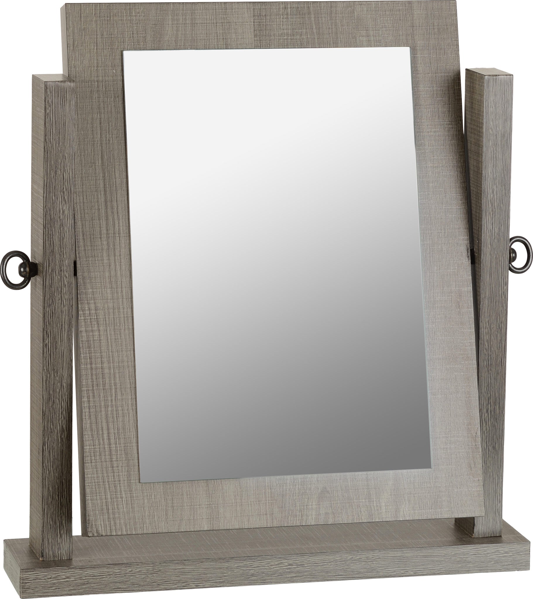 Lisbon Dressing Table Mirror - Black Wood Grain