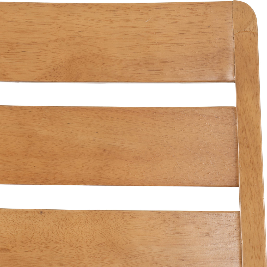 Logan Dining Chair (X2 Per Box) - Oak Varnish/Brown Pu